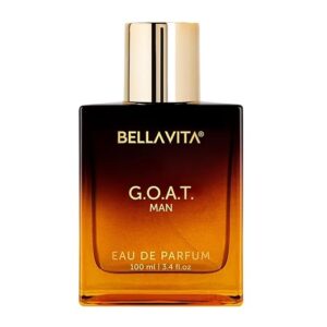 Bella Vita Luxury G.O.A.T Long Lasting Perfume | Perfume for Man | Eau De Parfum 100ml | Bergamot, Patchouli & Vetiver | Spicy, Citrus, Woody & Musky Premium Fragrance