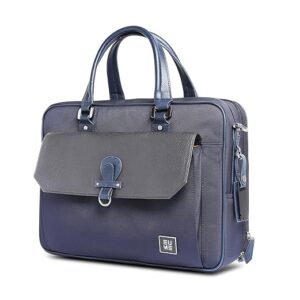 EUME Lexor Laptop Bag for Men | Office Bag for Men & Women | With Padded Compartment | Vegan Leather & Nylon Fabric | Fits Up to 15.6" Laptop & MacBook